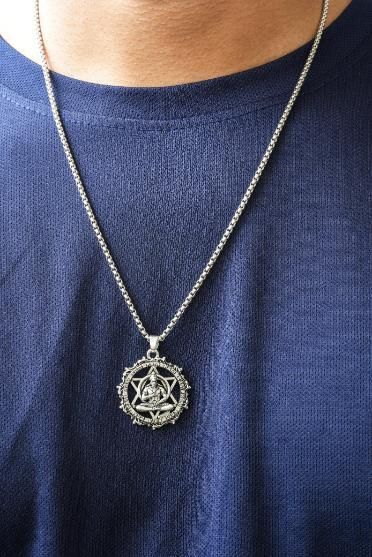Shree Yantra with Hanuman Raksha Pendant & Chain