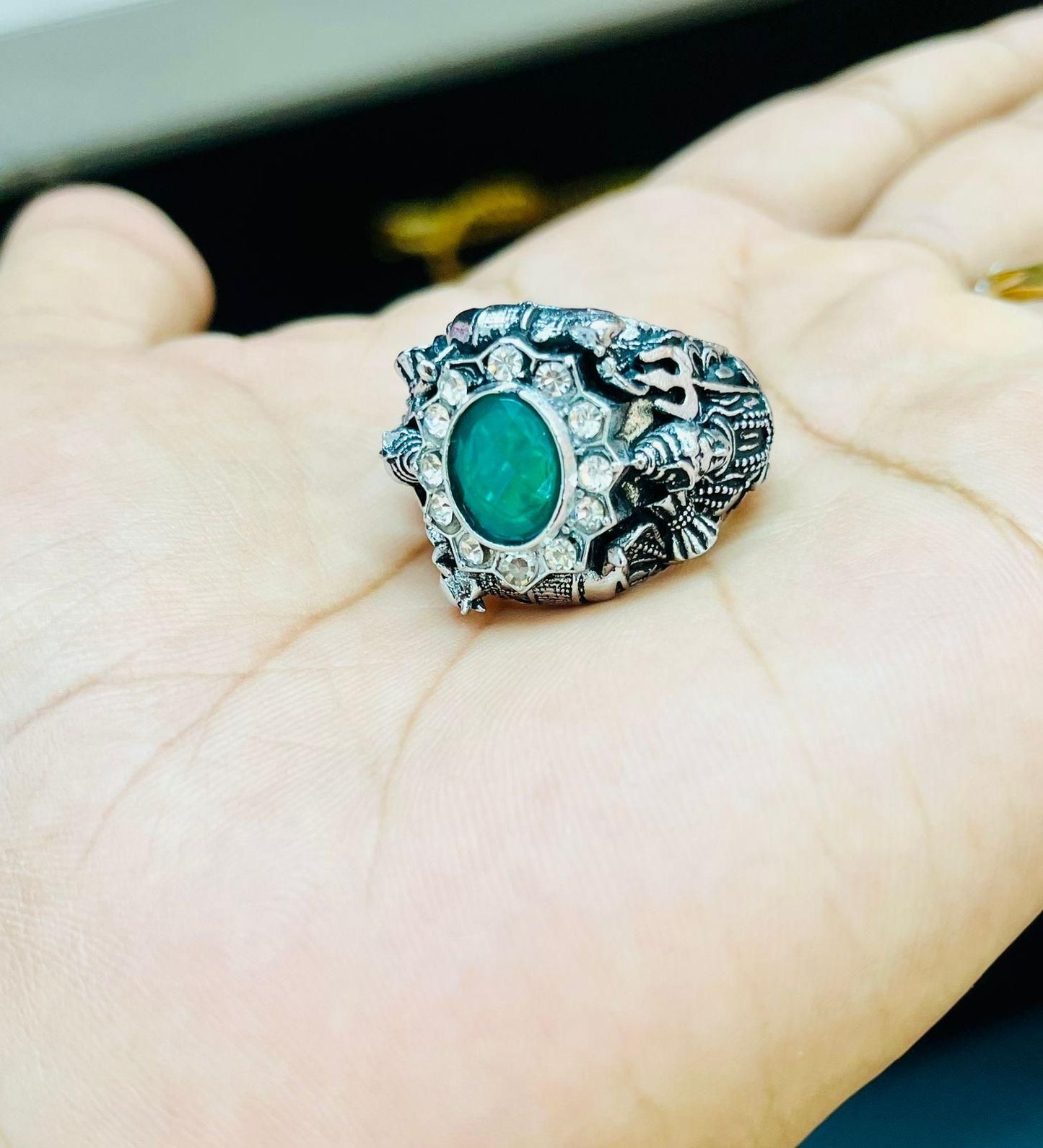 Lord Shiv Ji Silver Ring
