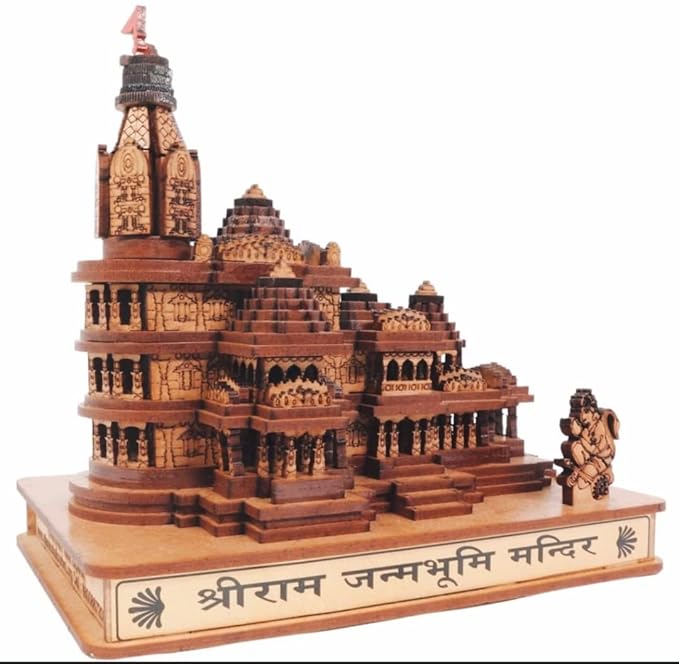 Shri Ram Mandir Ayodhya Wooden Temple for Home Mandir