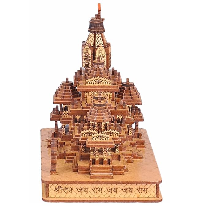 Shri Ram Mandir Ayodhya Wooden Temple for Home Mandir