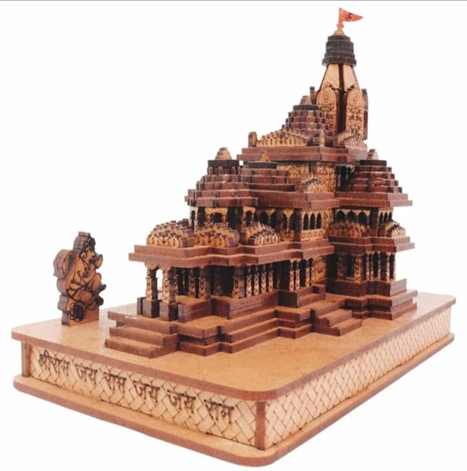 Shri Ram Mandir Ayodhya Wooden Temple for Home Mandir