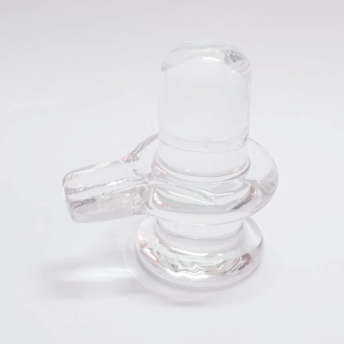 Sphatik Shivling for Home Pooja (Quartz Crystal)