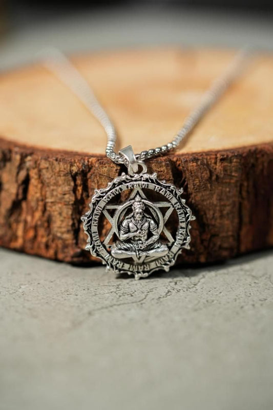 Shree Yantra with Hanuman Raksha Pendant & Chain