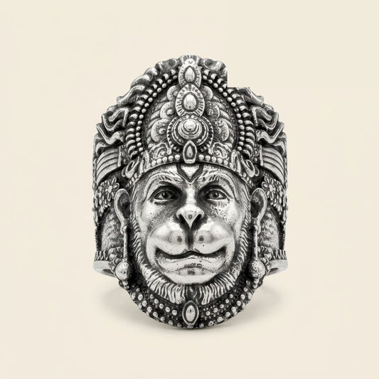 Hanuman ji Ring Silver