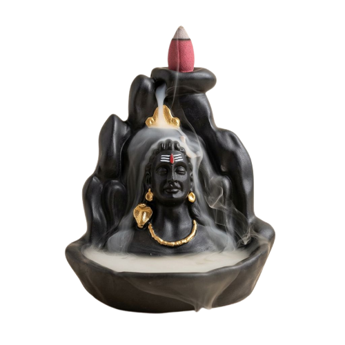 Lord Shiva (Adiyogi) Incense Burner with 10 Dhoop Cones