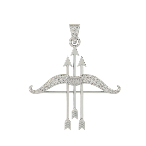 Ram Dhanush Silver Pendant Chain