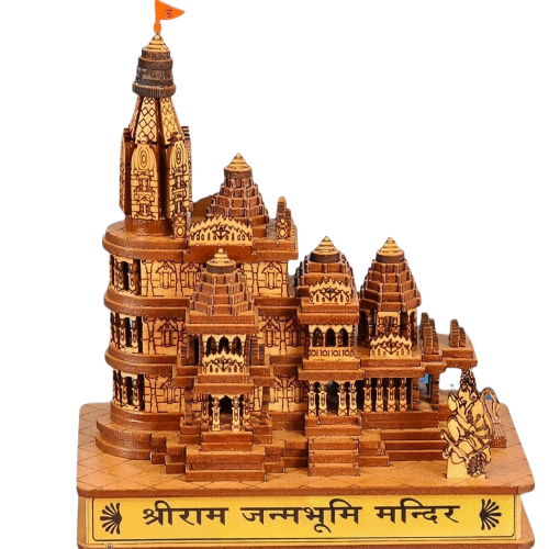 Shri Ram Mandir Ayodhya Wooden Temple for Home Mandir